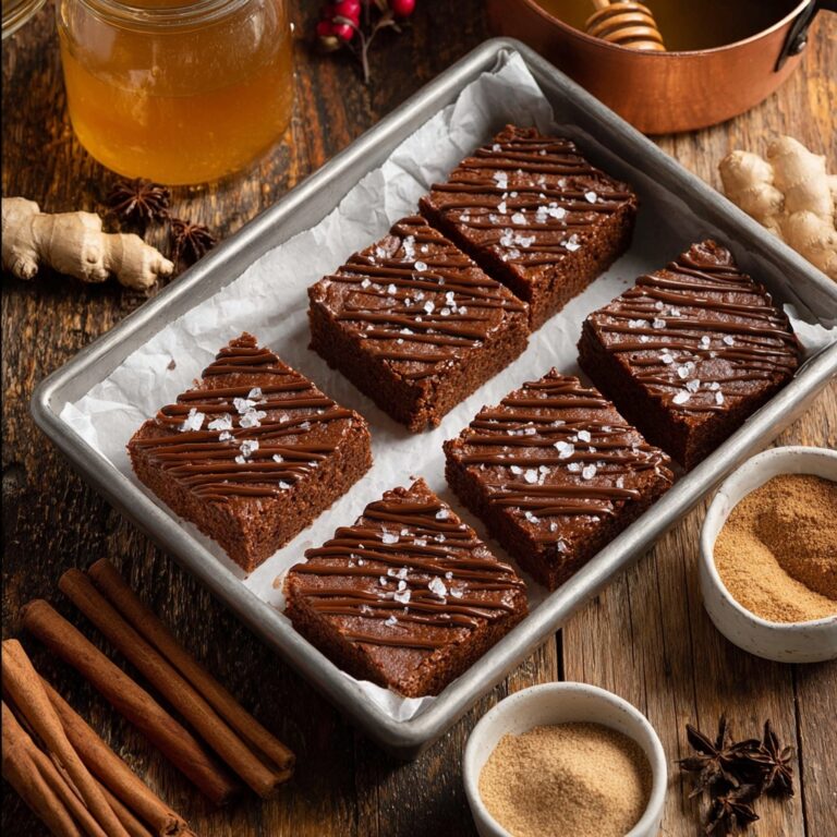 Nutty Brown Butter Gingerbread Bars with Maple Glaze Recipe