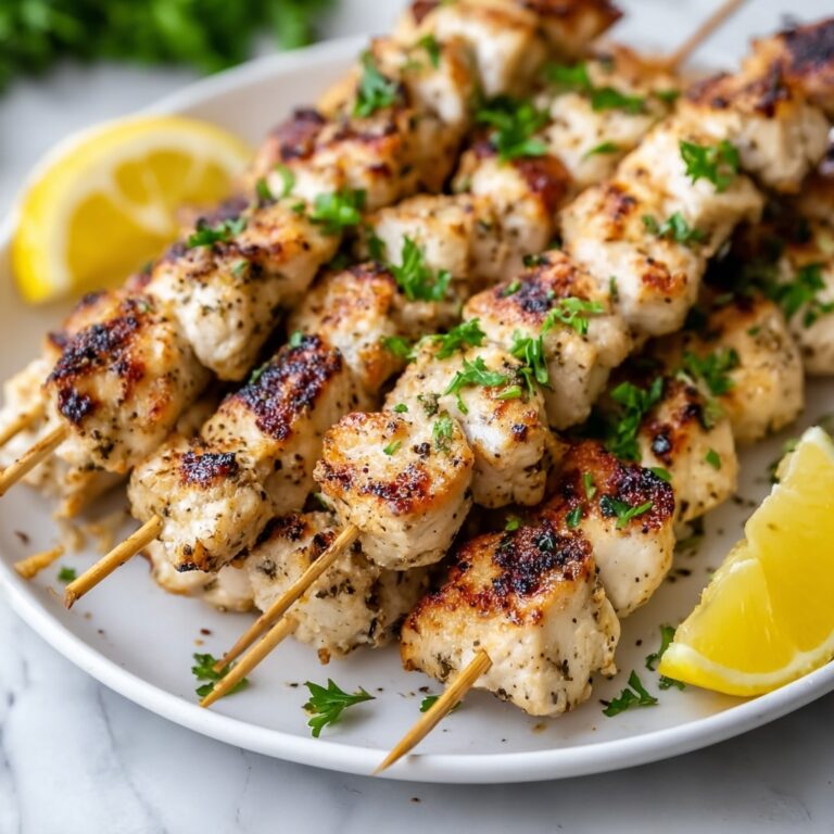 Ranch Garlic Parmesan Chicken Skewers Recipe