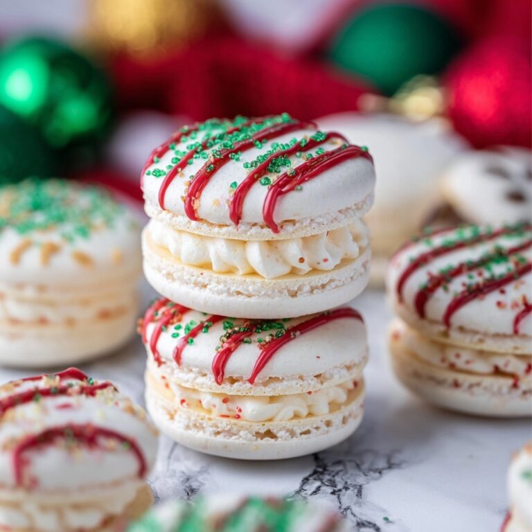 Christmas Tree Cake Macarons Recipe