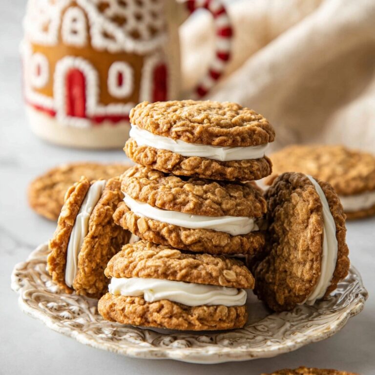 Gingerbread Oatmeal Cream Pies Recipe