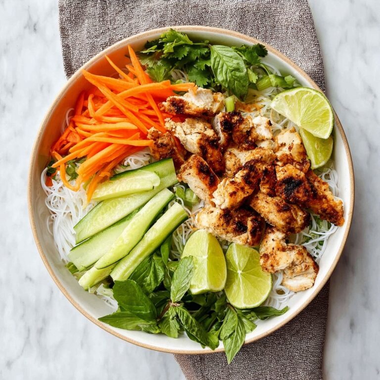 Vietnamese Noodle Bowl with Chicken Recipe