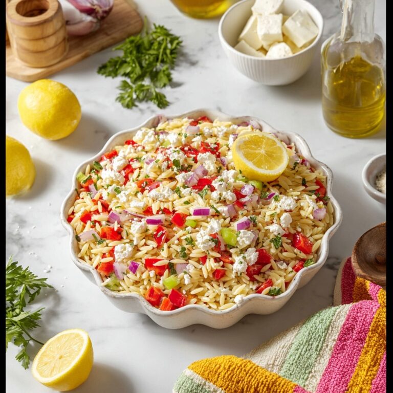 Orzo Lemon Salad Recipe