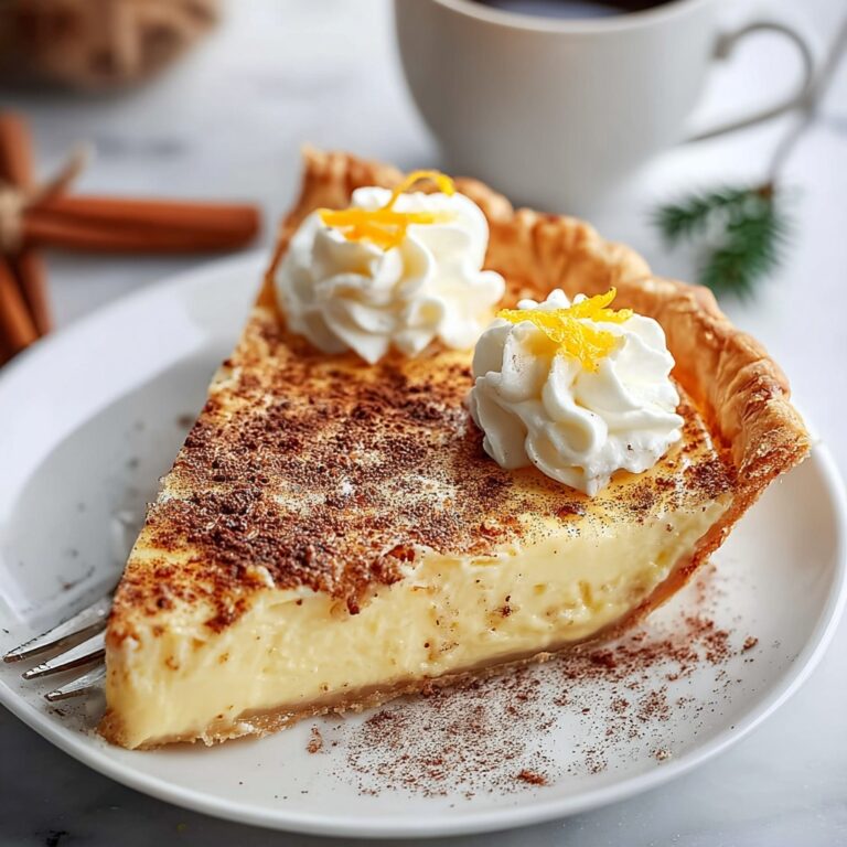 Creamy Cinnamon Vanilla Custard Pie Recipe