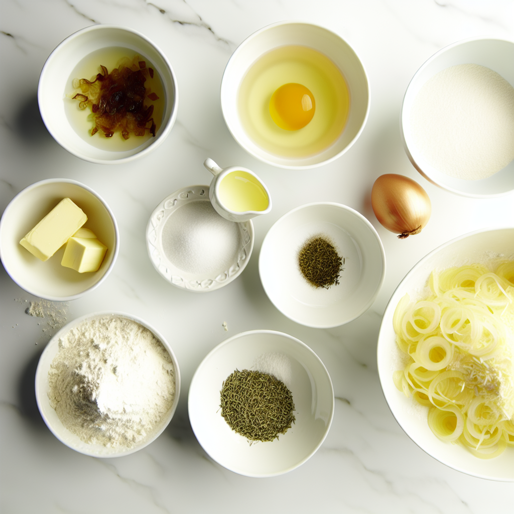 Caramelized Onion & Gruyère Stuffed Bread Wreath Recipe - Recipe Image
