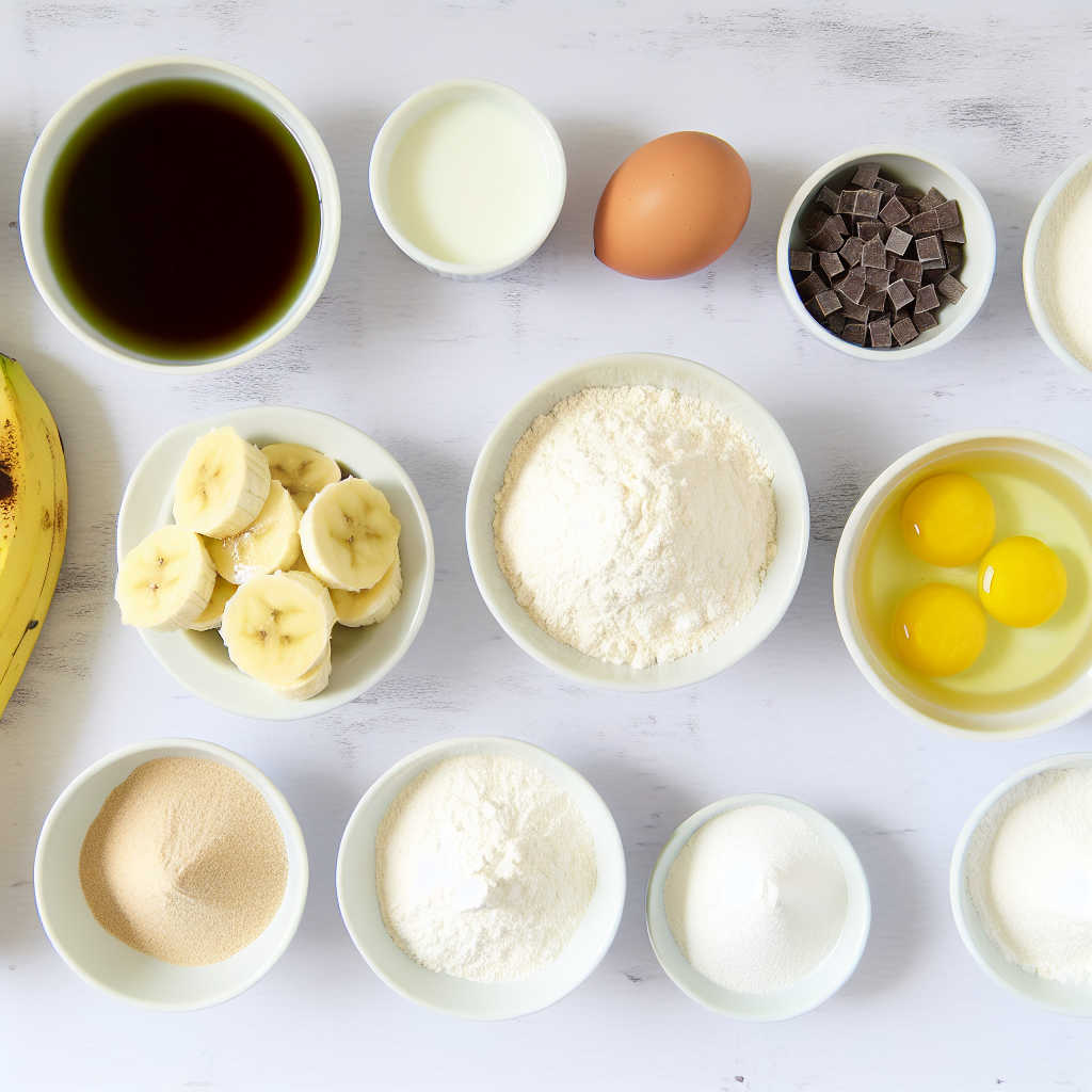 One Bowl Light & Fluffy Banana Bread with Chocolate Chips Recipe - Recipe Image