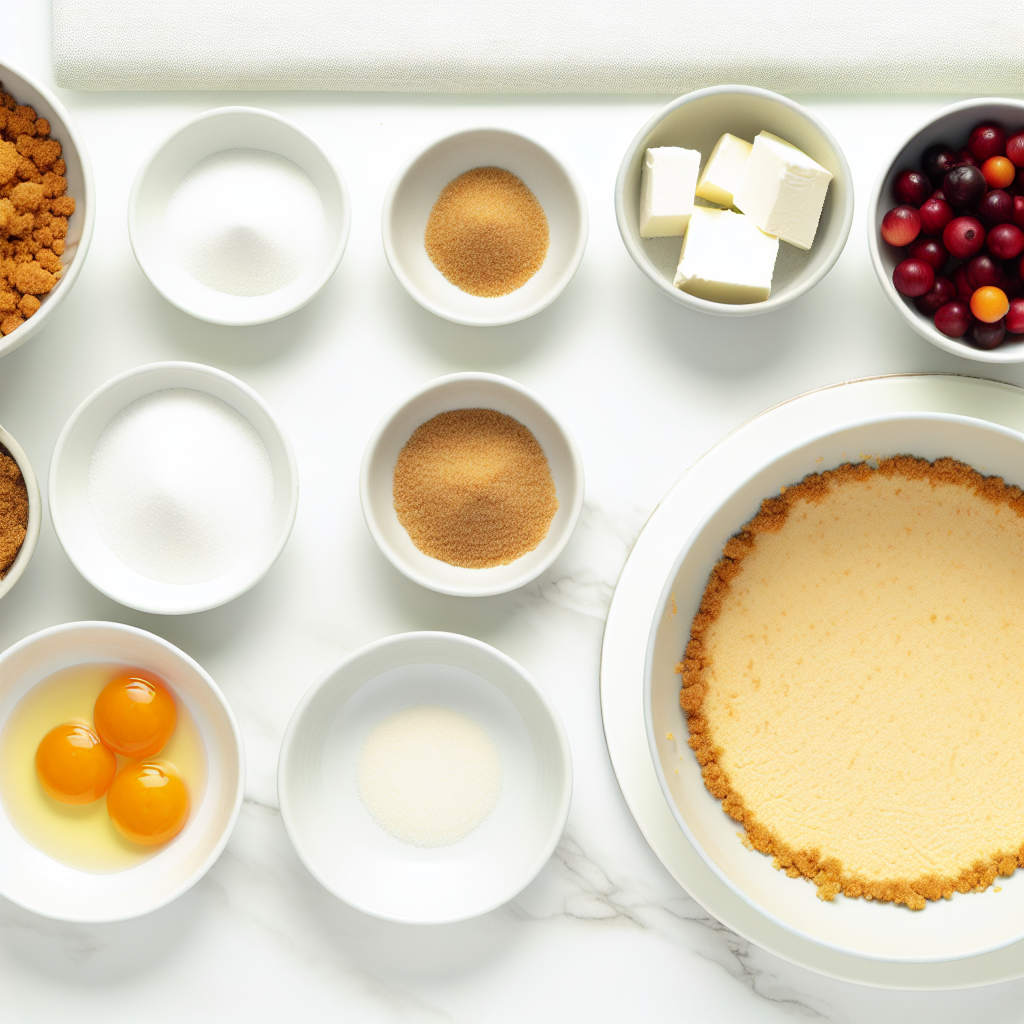 Cranberry-Orange Cheesecake Bars on a Spicy Gingersnap Crust Recipe - Recipe Image