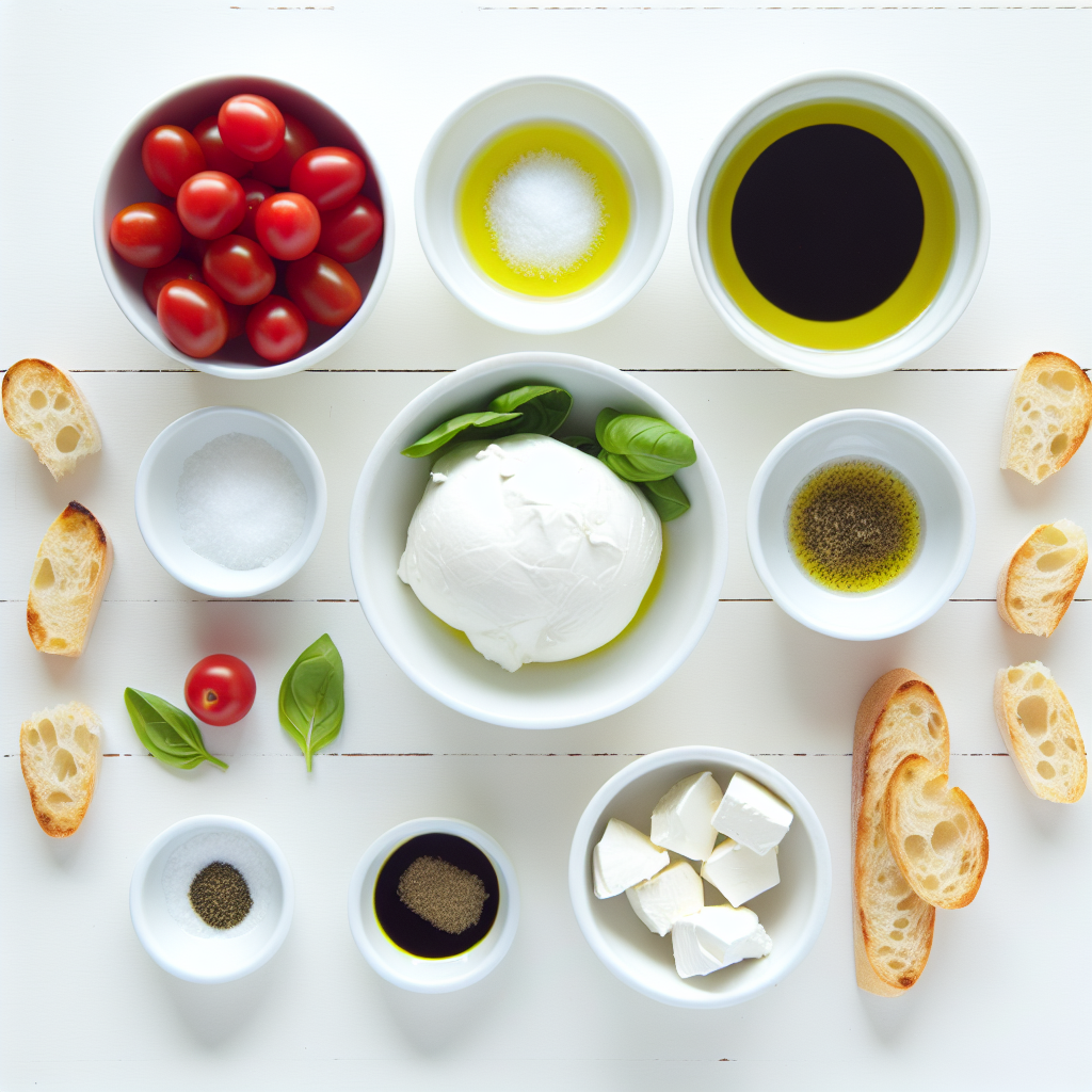 Burrata Caprese Dip with Crostini Recipe - Recipe Image