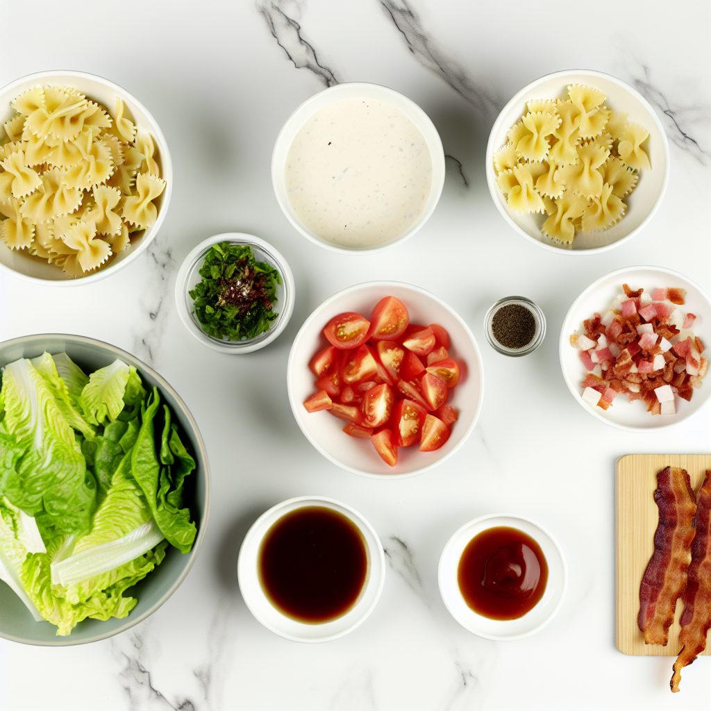 BLT Pasta Salad Recipe - Recipe Image