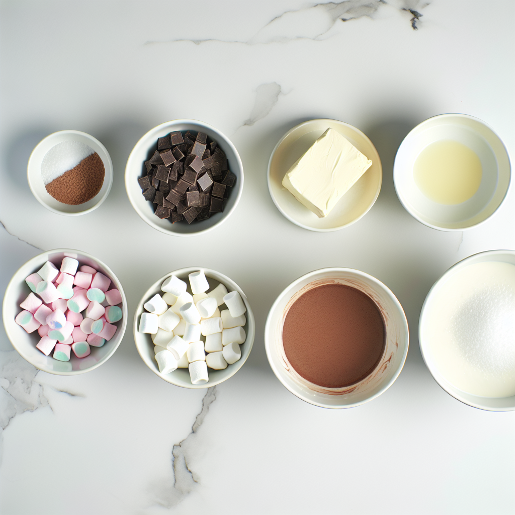 Festive Peppermint Chocolate Fudge with Marshmallows and Candy Canes Recipe - Recipe Image