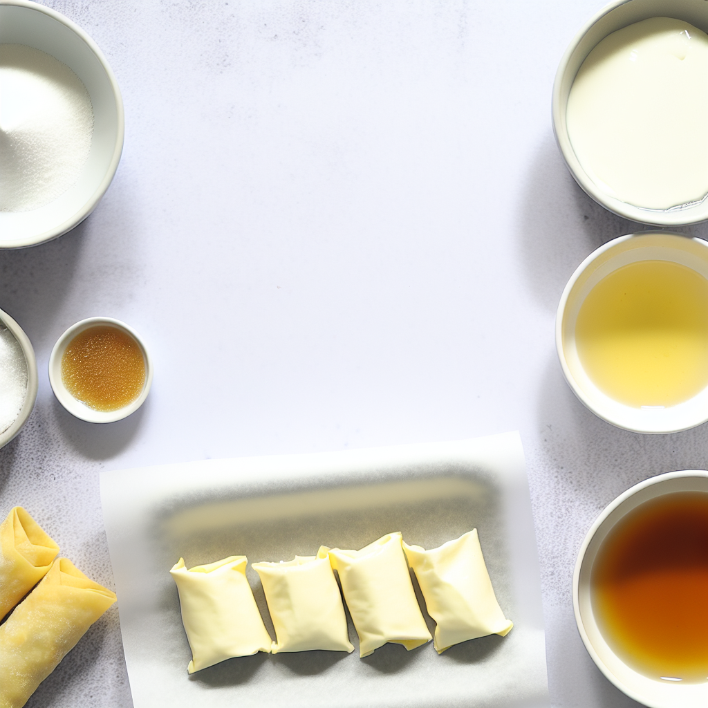 Cheesecake Egg Rolls with Cinnamon Sugar and Optional Toppings Recipe - Recipe Image