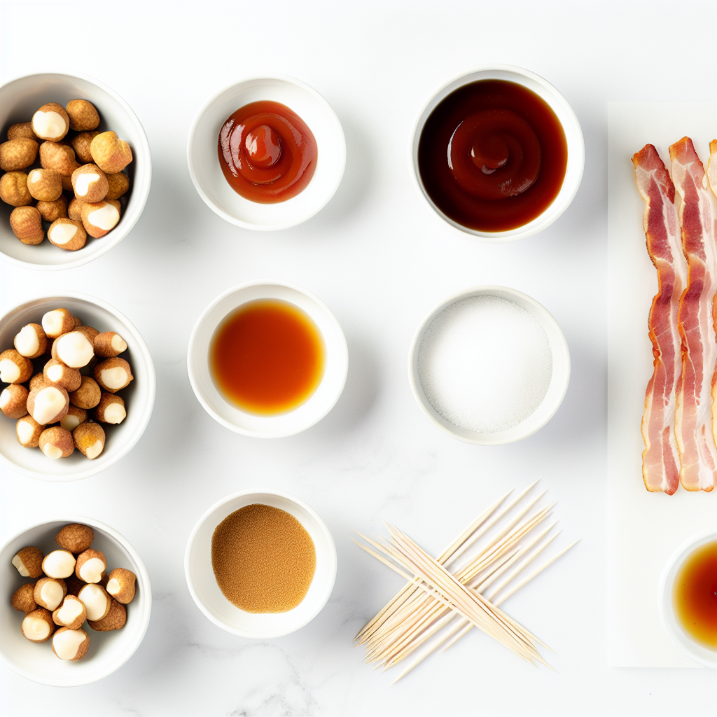 Bacon-Wrapped Water Chestnuts with Sweet and Savory Glaze Recipe - Recipe Image