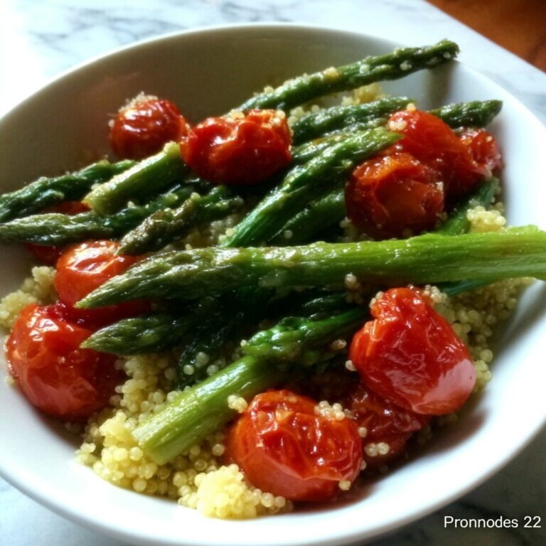 Spring Roasted Vegetable and Quinoa Bowl with Lemon and Basil Recipe