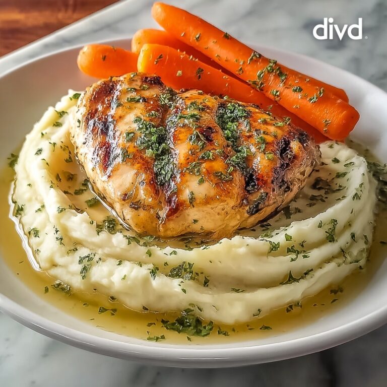 Savory Garlic Herb Chicken with Creamy Mashed Potatoes Recipe