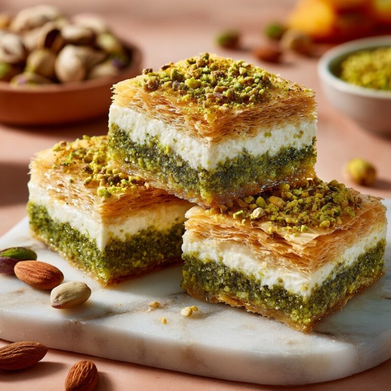 Honey Pistachio Baklava Cheesecake: A Decadent Fusion Dessert Recipe