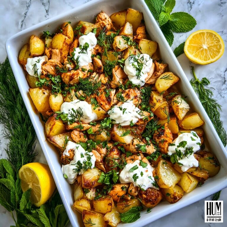 Harissa Chicken and Potatoes with Garlic Yogurt Recipe