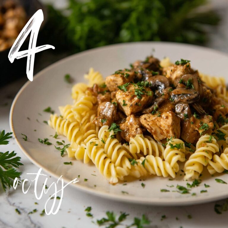 Creamy Chicken Stroganoff with Mushrooms Recipe