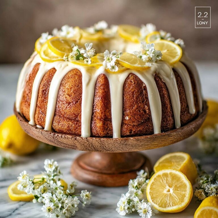 Lemon Bundt Cake with Cream Cheese Frosting Recipe