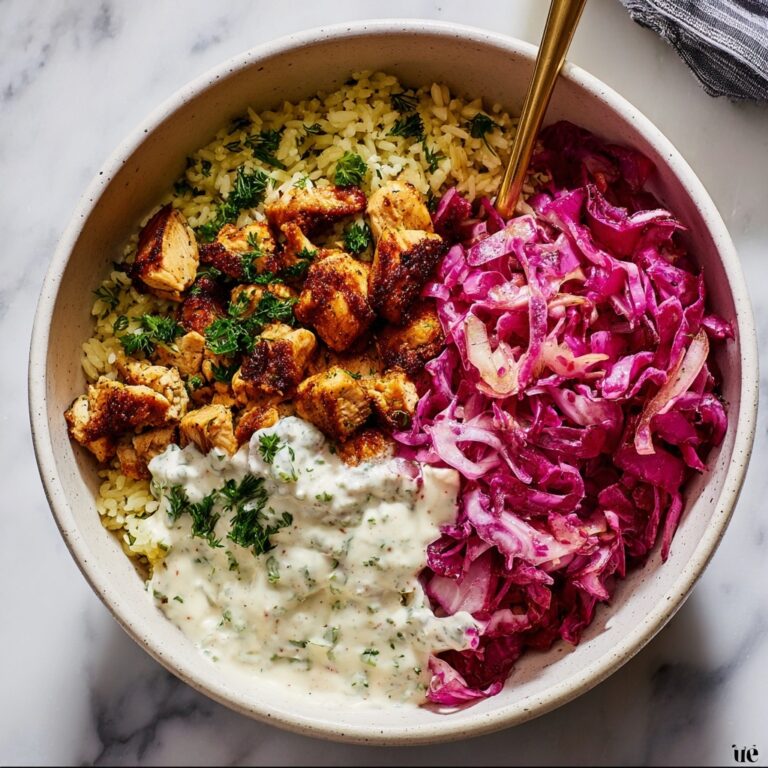 Chicken Shawarma with Lemon Rice and Cabbage Salad Recipe