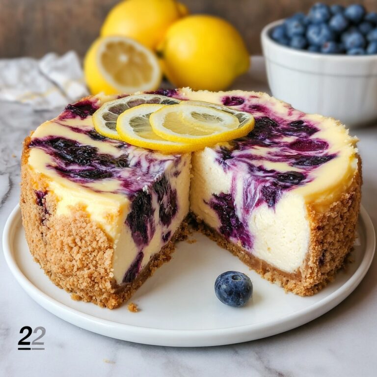 Lemon Blueberry Cheesecake Recipe