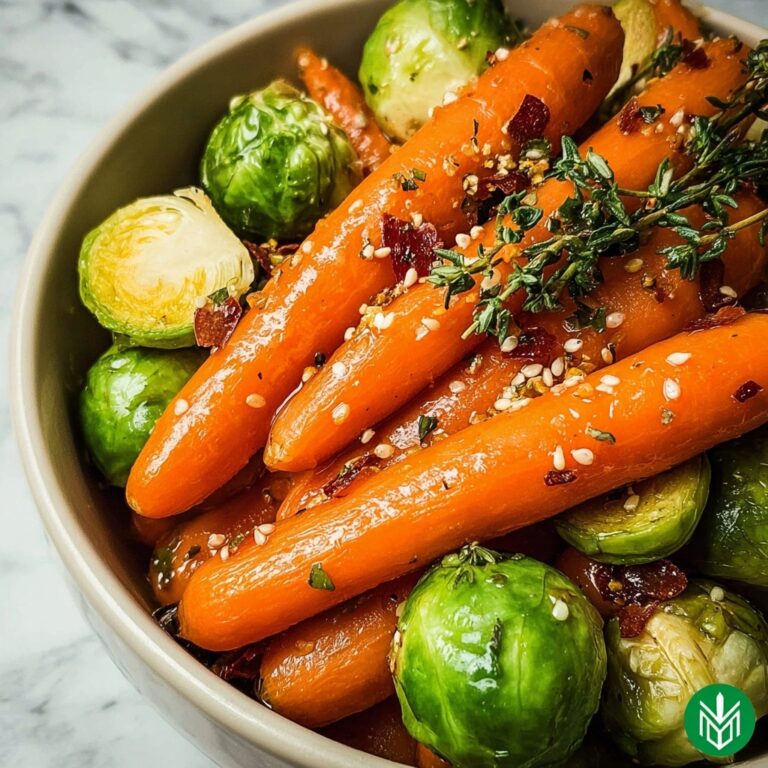Slow-Cooker Maple Glazed Carrots and Brussels Sprouts Recipe