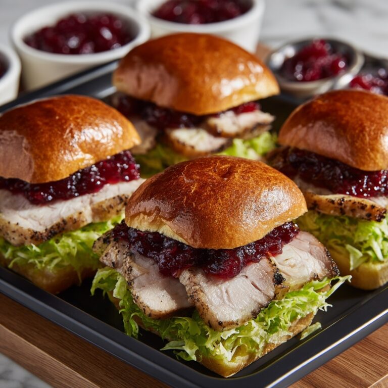 Cranberry Turkey Sliders Recipe