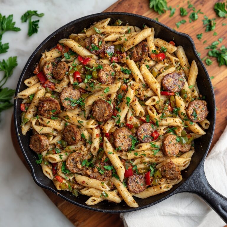 Creamy Cajun Sausage Skillet Recipe