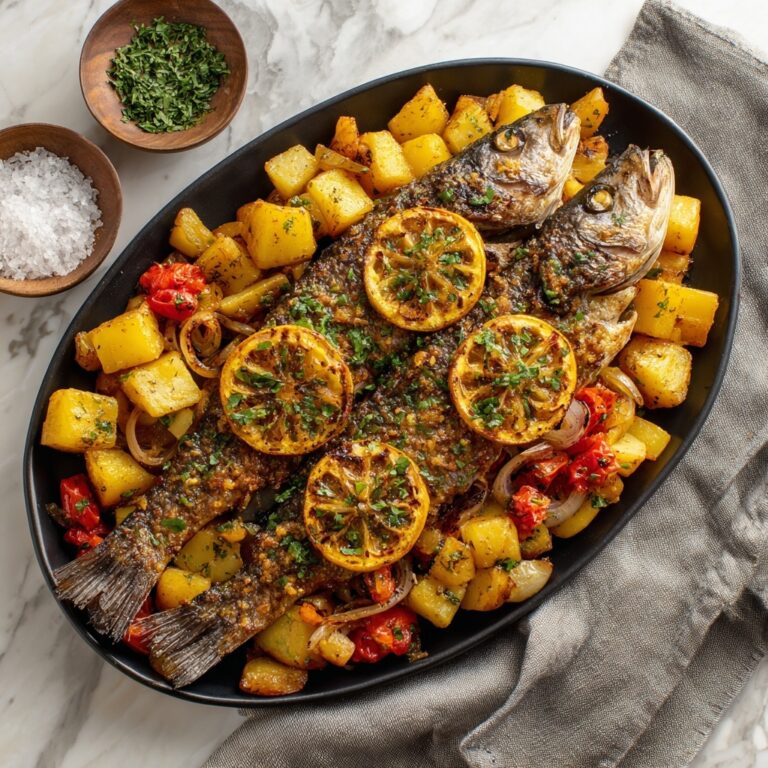 Homemade Oven Baked Mediterranean Branzino Recipe