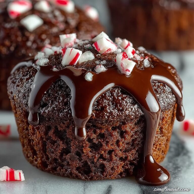 Peppermint Hot Chocolate Muffins Recipe