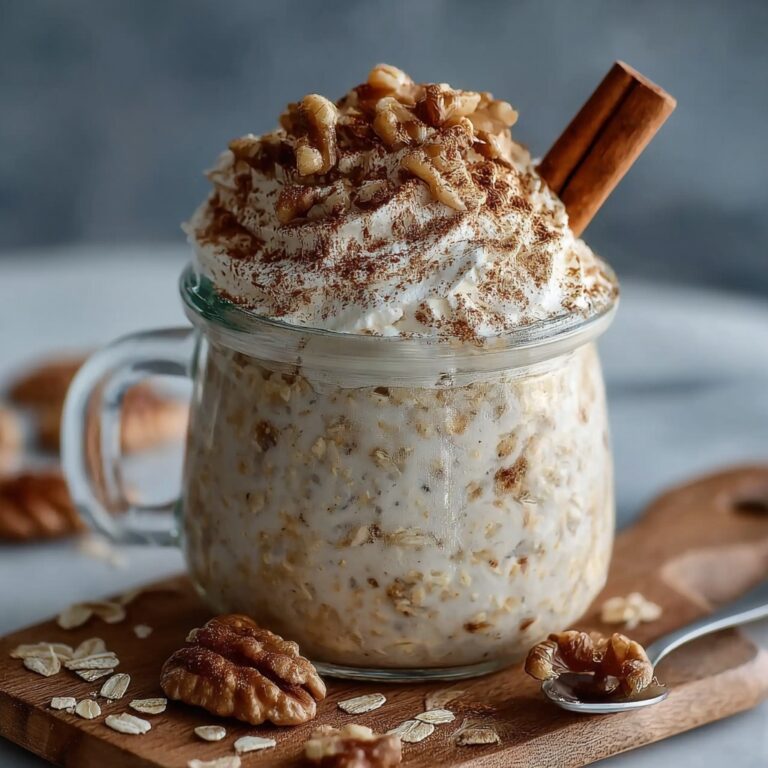 Cinnamon Roll Overnight Oats Recipe