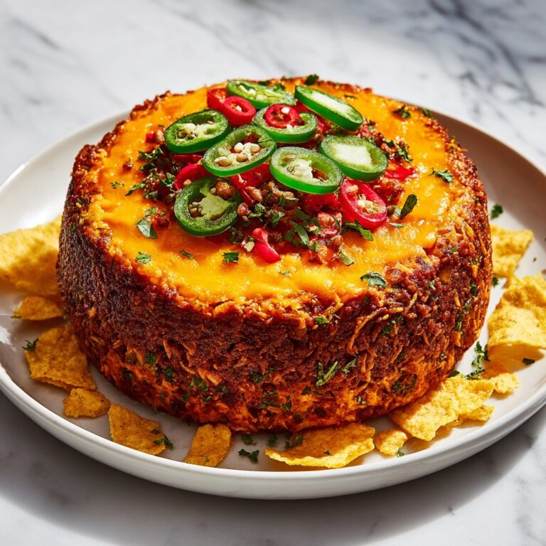 Christmas Taco Cheese Ball Wreath Recipe