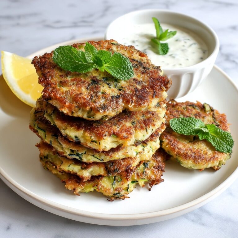 Zucchini and Feta Fritters with Lemon-Dill Yogurt Sauce Recipe