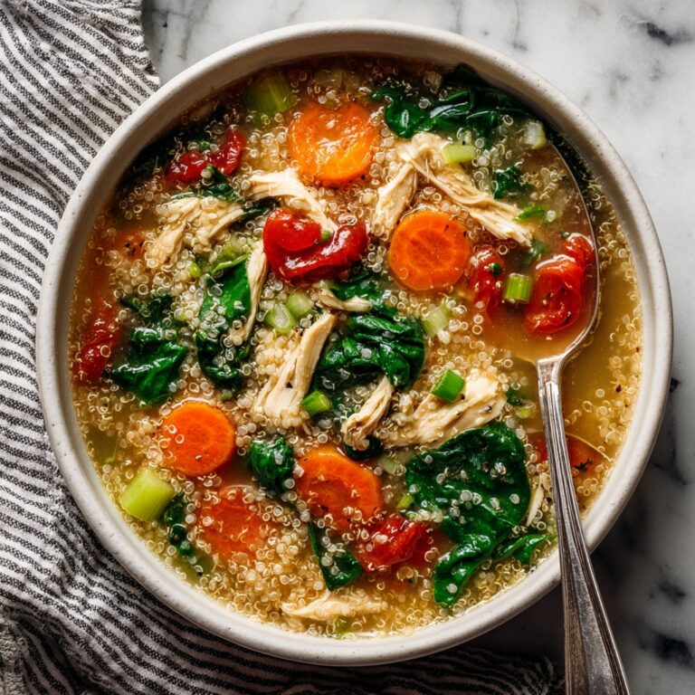 Nourishing Chicken Quinoa Soup With Vegetables Recipe