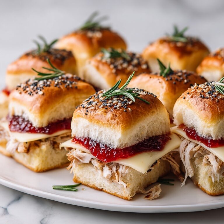 Thanksgiving Turkey Cranberry Sliders Recipe