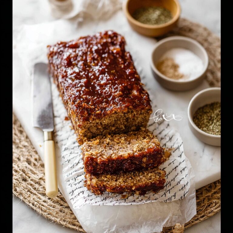 Vegetarian Lentil and Mushroom Meatloaf Recipe