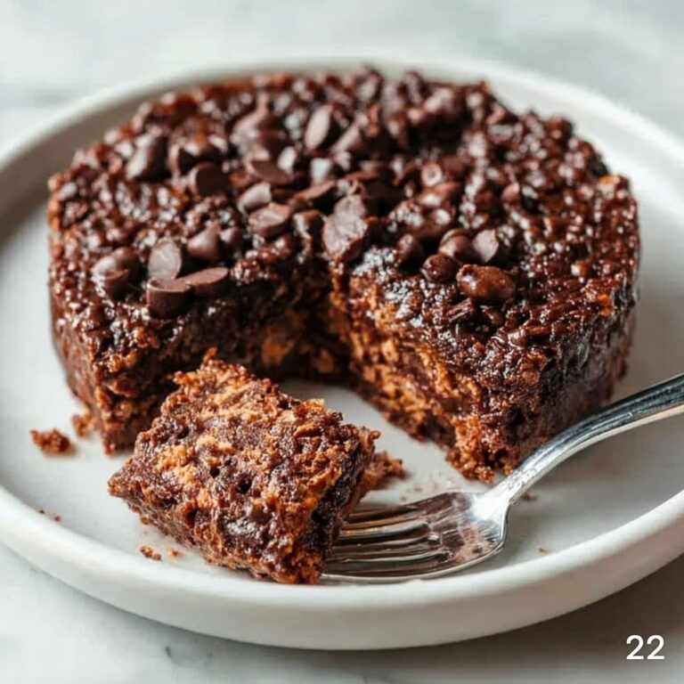 Fudgy Chocolate Baked Oats Recipe