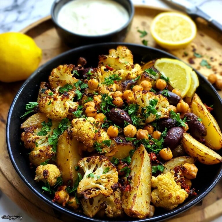 Turmeric Cauliflower Chickpea Potatoes with Quinoa and Greek Yogurt Recipe