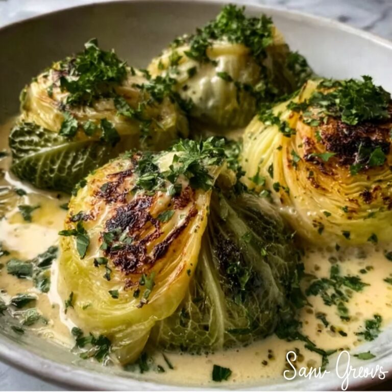 Herby Cabbage in Parmesan Broth Recipe