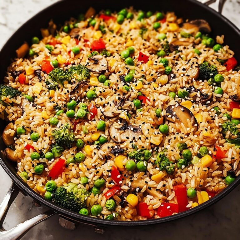 Easy Sesame Veggie Rice Skillet Recipe