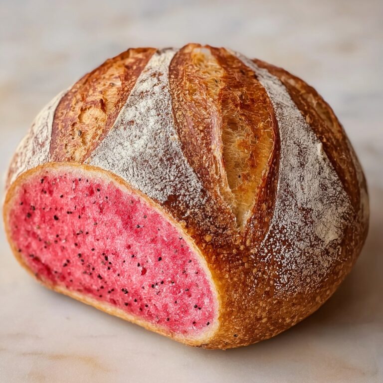 Pink Sourdough Bread with Dragon Fruit Powder Recipe
