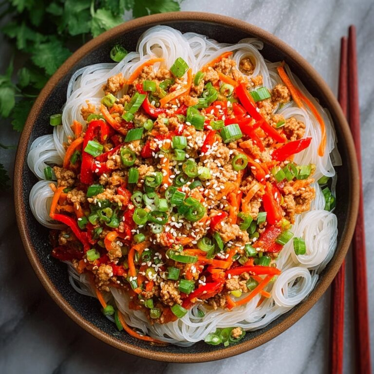 Ground Chicken Sweet Chili Noodles Recipe