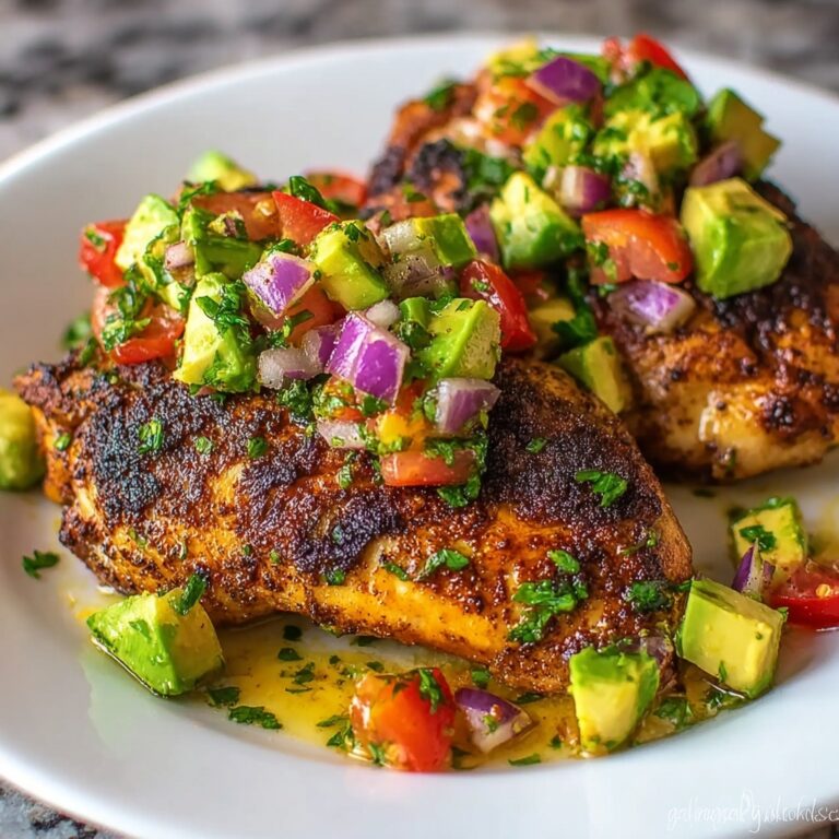 Fiesta Lime Chicken with Avocado Salsa Recipe