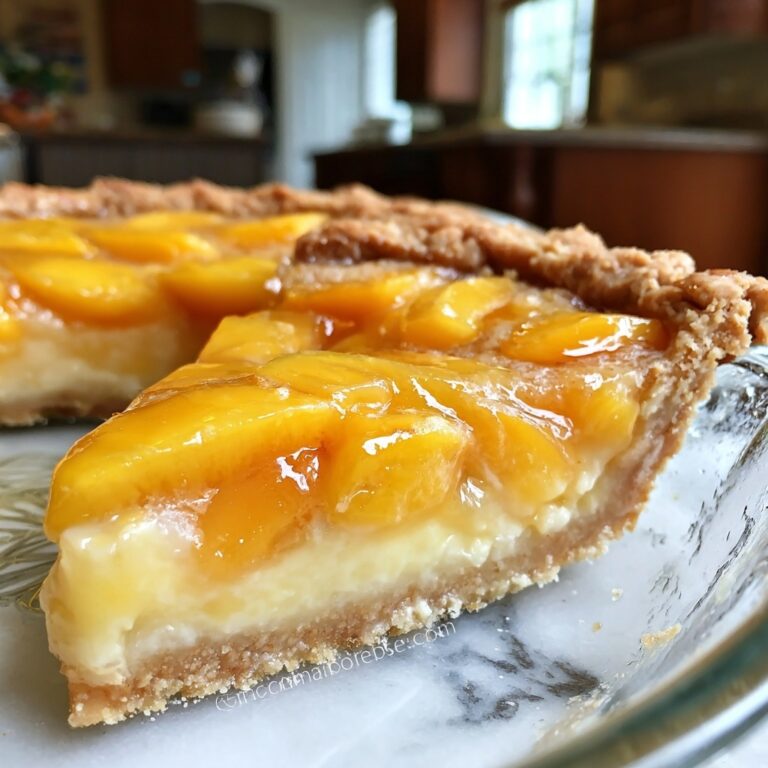 Delicious Custard Peach Pie for a Perfect Summer Treat Recipe