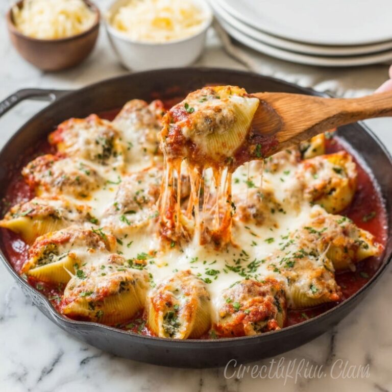 Creamy Spinach and Ricotta Stuffed Shells with Marinara Recipe
