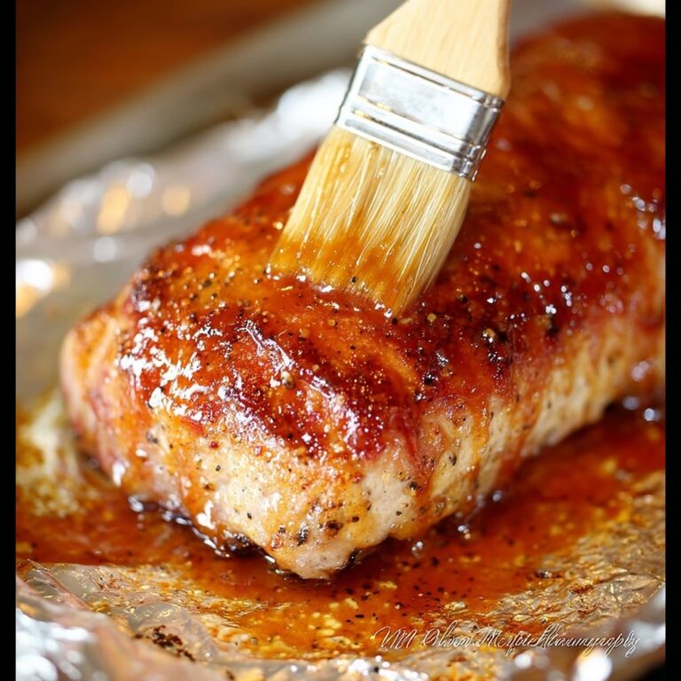 Bacon-Wrapped Pork Loin with Pepper Jelly Glaze Recipe