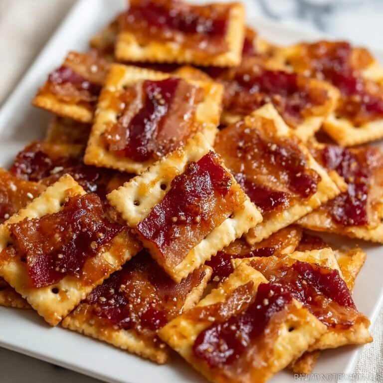 Maple Candied Bacon Crackers Recipe