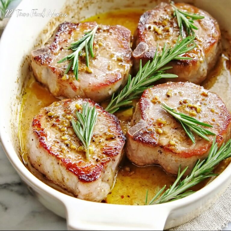 Herb-Infused Smothered Baked Pork Chops with Apple Cider Glaze Recipe