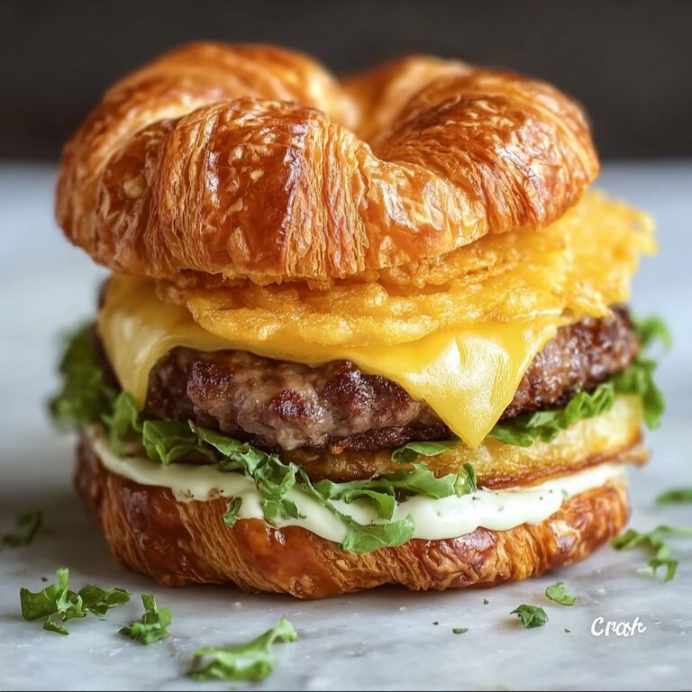 Ultimate Crispy Croissant Smash Burgers in 5 Easy Steps Recipe