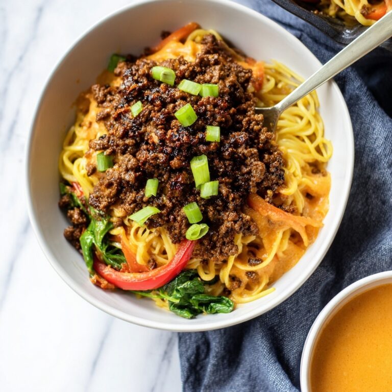 Caramelized Beef and Peanut Noodles Recipe