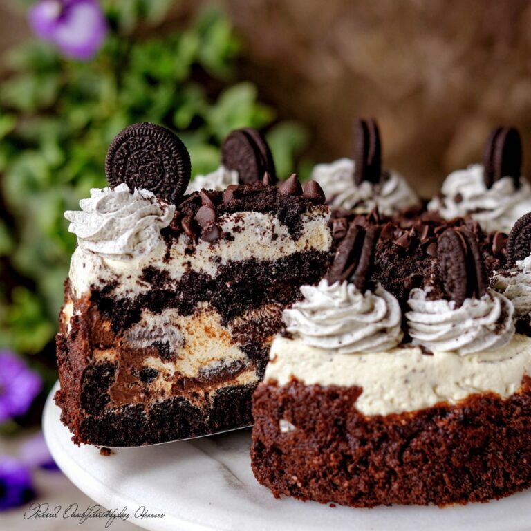Oreo Cake Cheesecake Recipe