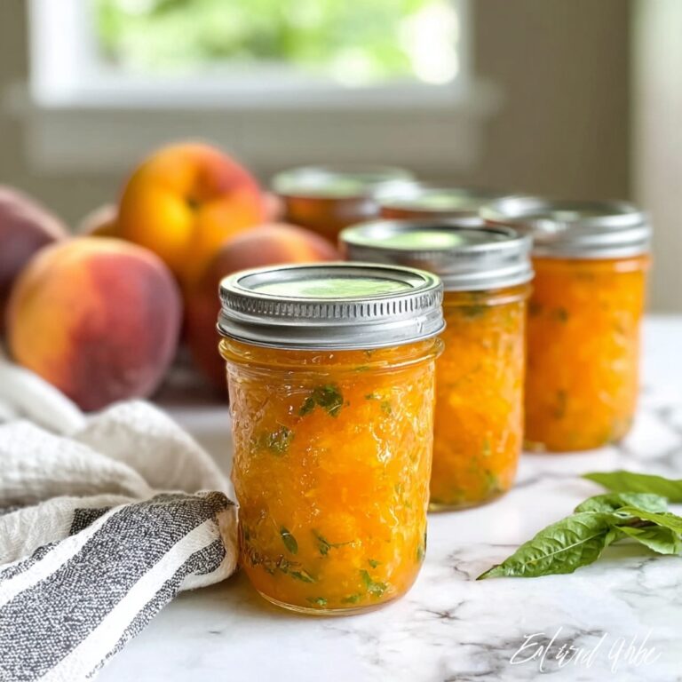 Peach Jalapeño Jam (Water-Bath Safe) Recipe